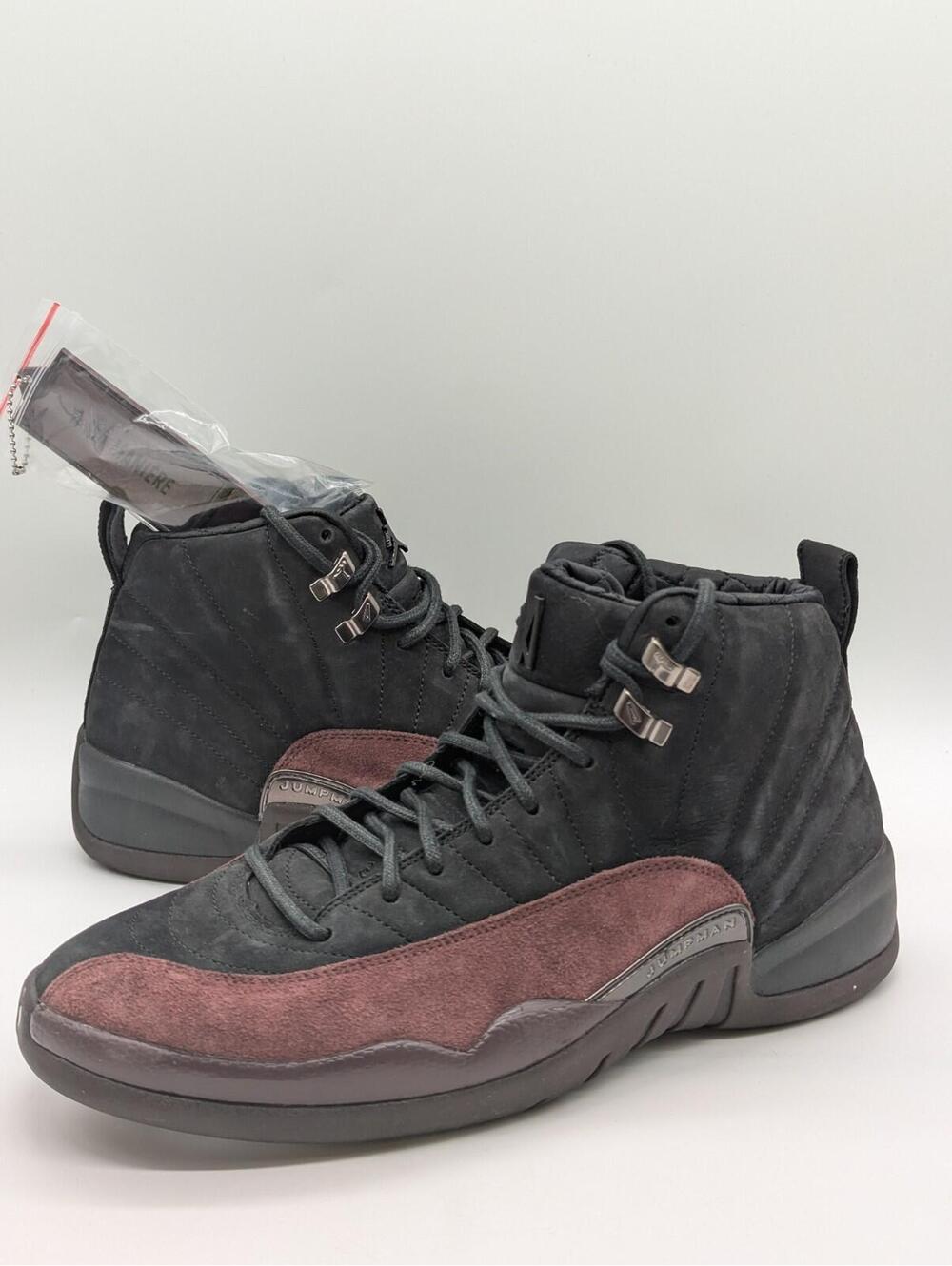 Women's Size 13 - Jordan 12 Retro SP x A Ma Maniere Mid Black Purple DV6989-001